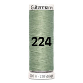 Gutermann garen | 200m | 224 licht groen grijs naaigaren GM - 200 - 224 - LICHT - GROEN - GRIJS 4008015028589